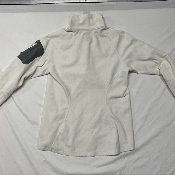 Women's White Quarter-Zip Sweater - Picture 3 of 9